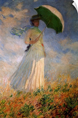 Woman with Umbrella Turned to the Right