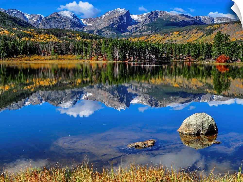A pristine lake in Rocky Mountain National Park, Colorado.