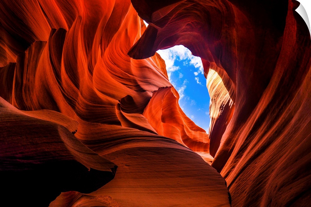 Antelope Canyon was formed by erosion of Navajo Sandstone, primarily due to flash flooding and secondarily due to other su...