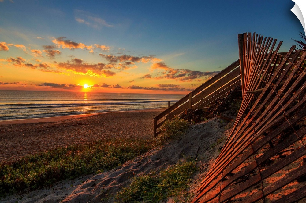 Vilano Beach, Florida in the morning.
