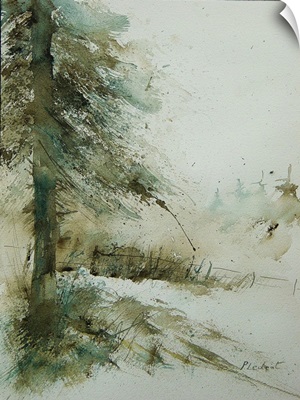 Watercolor Firtree