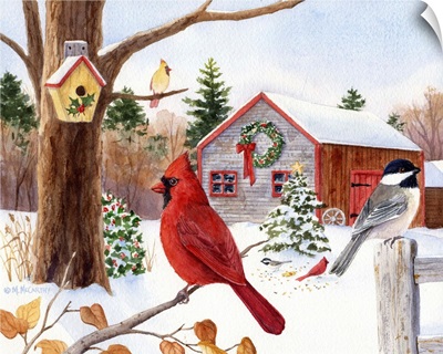 Cardinal, Chickadee