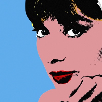 Audrey Hepburn Blue Dots