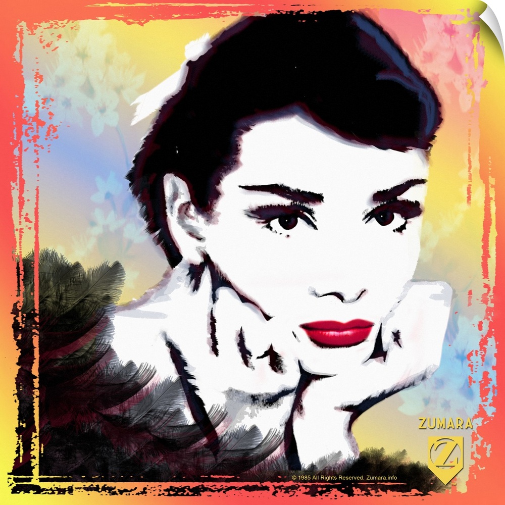 Audrey Hepburn Glamour Sketch