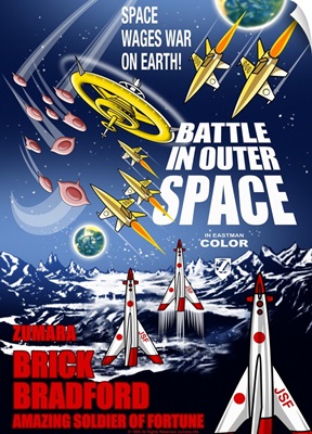 Battle in Outer Space 1 Sci Fi Movie Poster