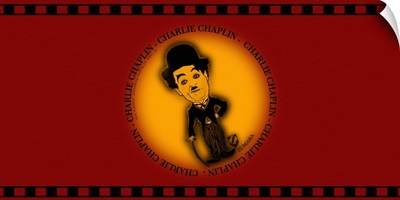 Charlie Chaplin Film Strip Red