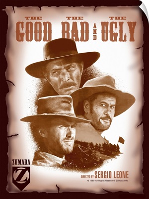Clint Eastwood Good, Bad, Ugly Red