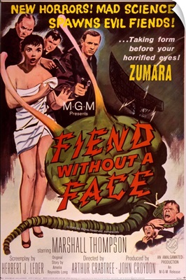 Fiend Without A Face Sci Fi Movie Poster