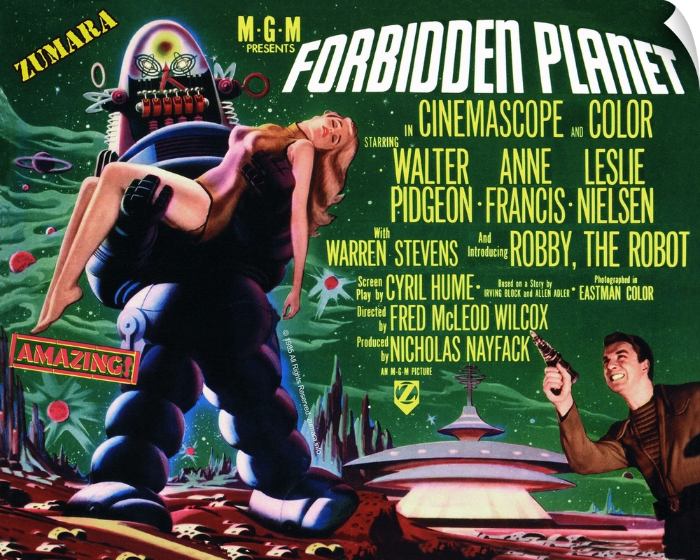 Forbidden Planet 2 Sci Fi Movie Poster