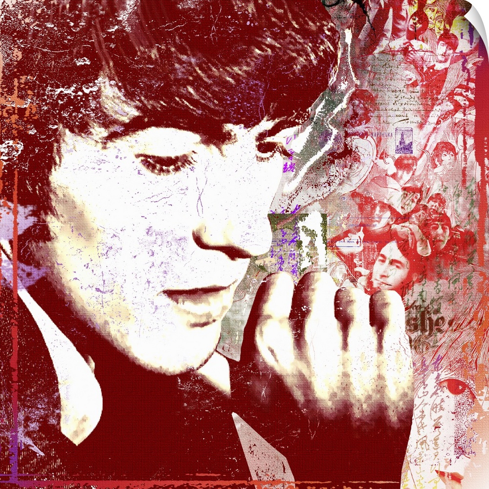George Harrison Portrait Splatter