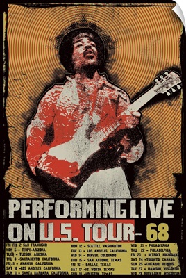 Jimi Hendrix 1968 U.S. Tour