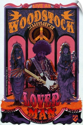 Jimi Hendrix Woodstock Lover Man