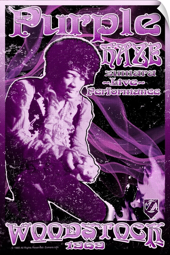 Jimi Hendrix Woodstock Purple Haze3