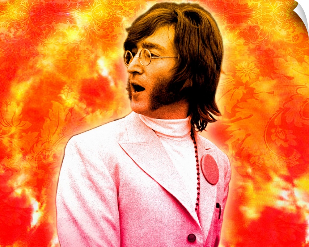 John Lennon Floral Tie Dye