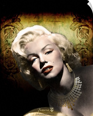 Marilyn Monroe Gold Dangles