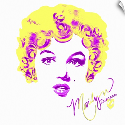 Marilyn Monroe Yellow Pink Hair