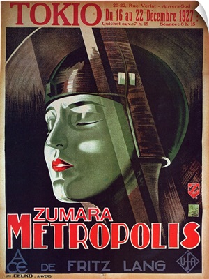 Metropolis Tokio Sci Fi Movie Poster