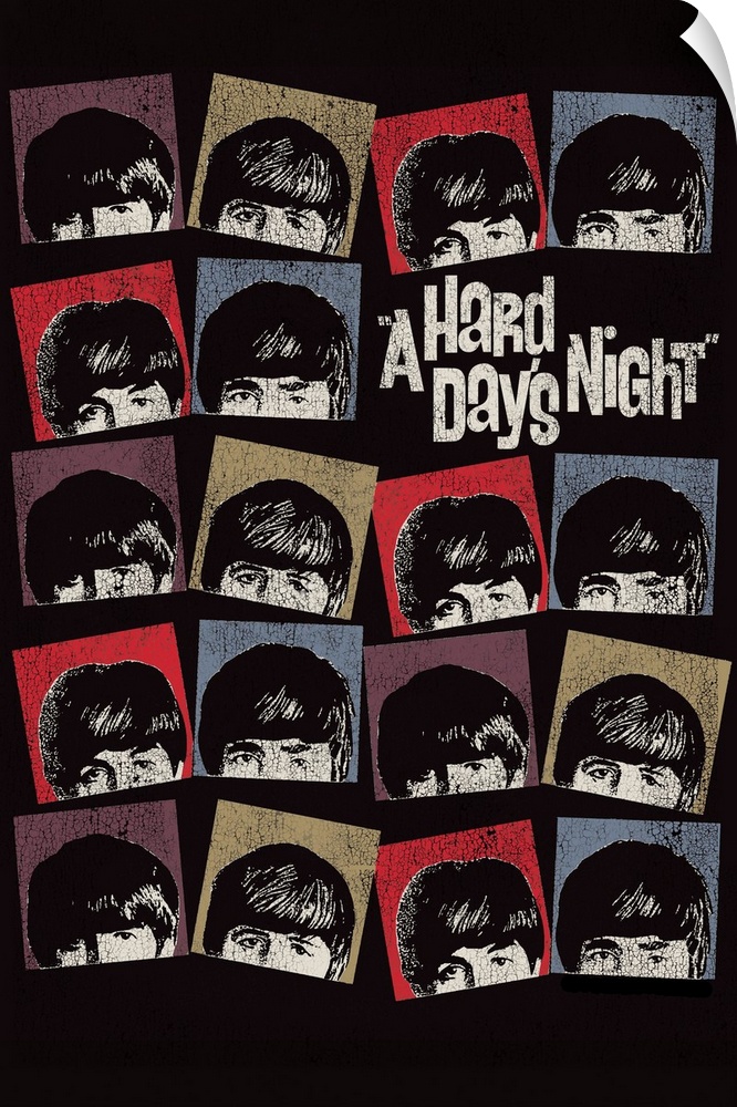 The Beatles A Hard Day's Night poster.