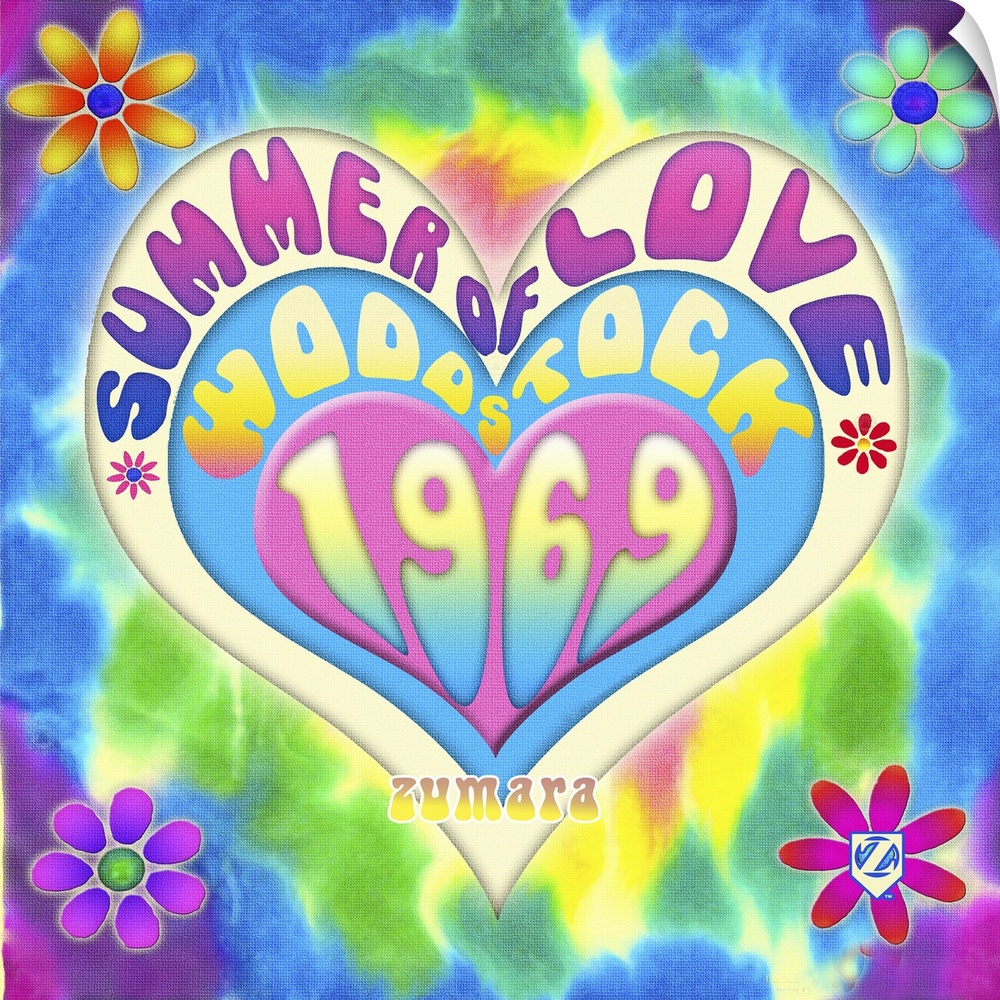 Woodstock Summer of Love Hearts