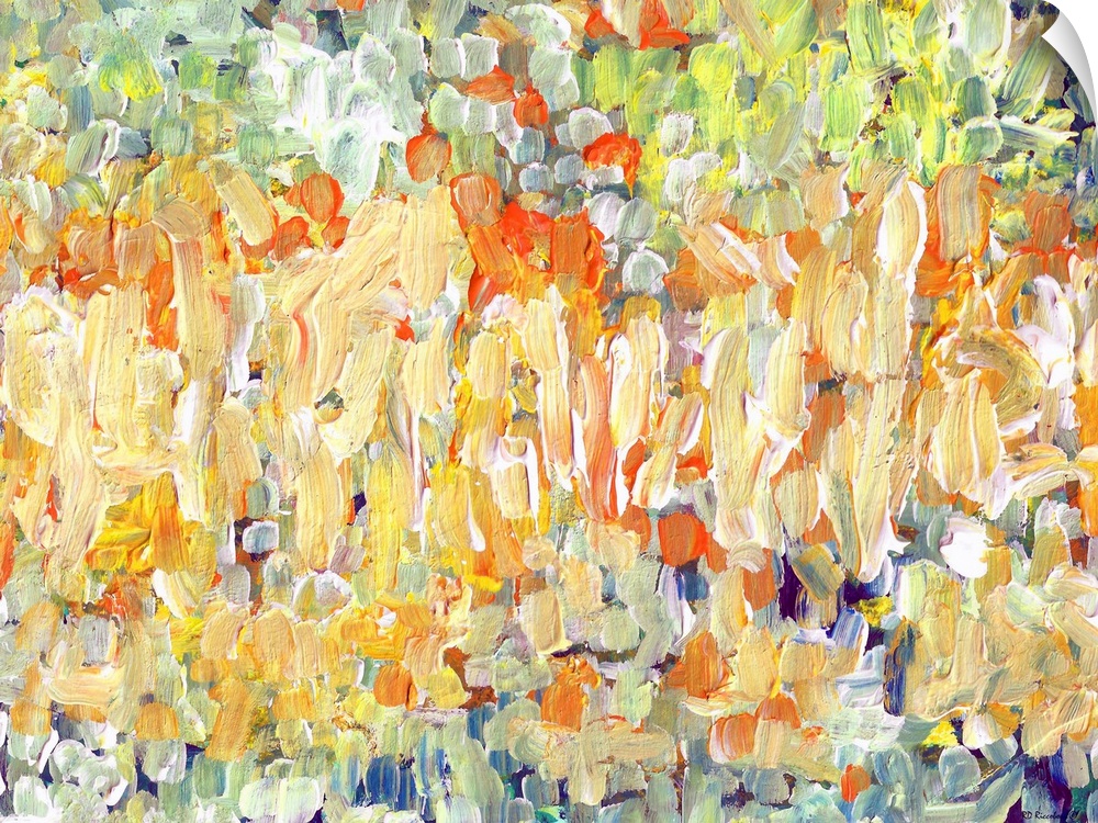 Abstract Desert Garden Bloom painting by RD Riccoboni.