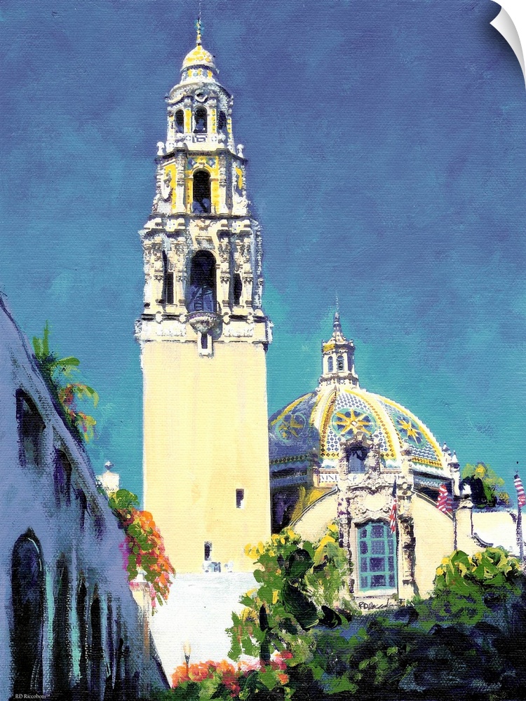 The California building and California Tower in Balboa Park, San Diego by RD Riccoboni.