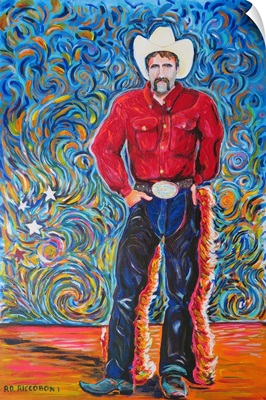 Cowboy with Red Shirt