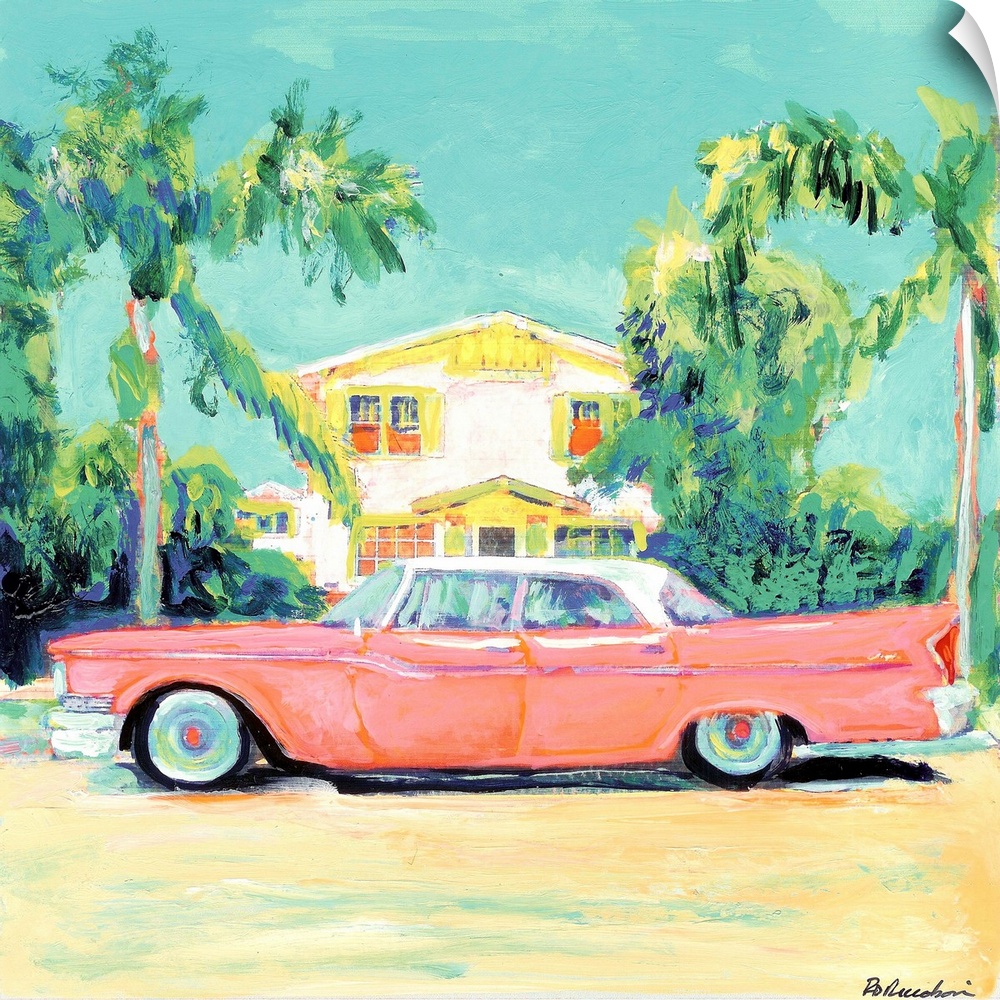 Pink Lady Hillcrest San Diego, painting by RD Riccoboni