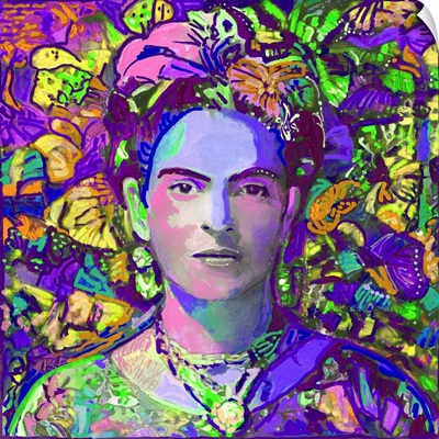 Purple Frida in the butterflies