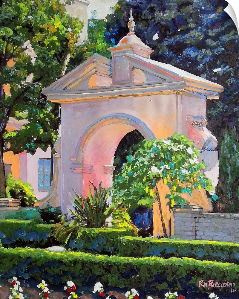 Requa's Gate by RD Riccoboni. The Alcazar Garden in Balboa Park San Diego California.