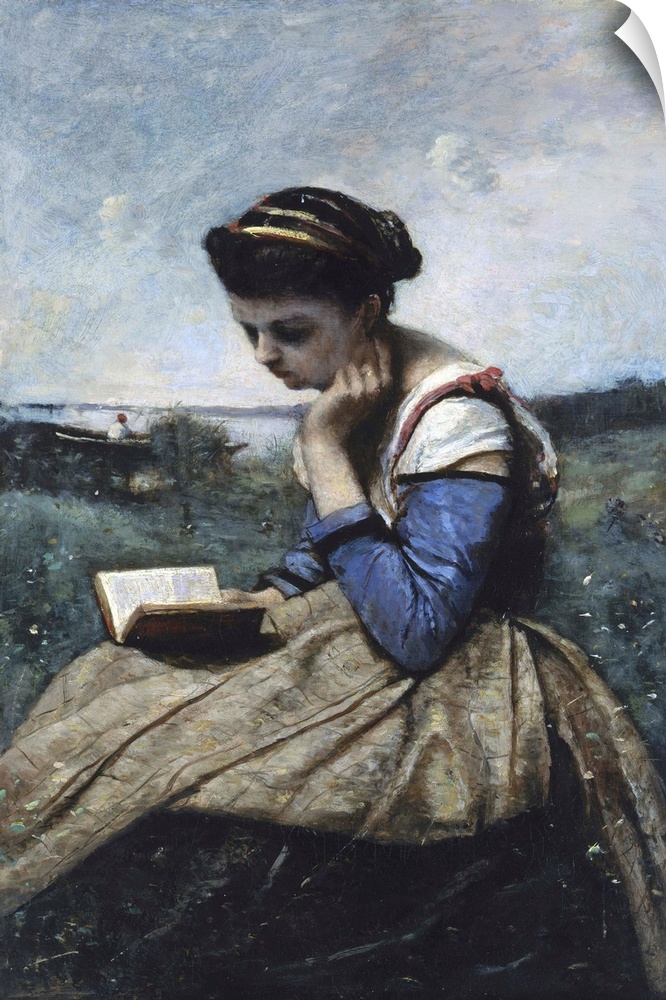 When the seventy-two-year-old Corot showed A Woman Reading at the Salon of 1869, the critic Theophile Gautier praised its ...