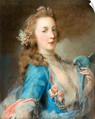 A Young Lady with a Parrot