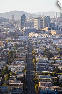 Aerial Street View of Downtown San Francisco