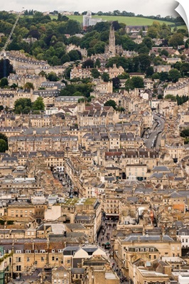 Aerial View of Bath, England, UK