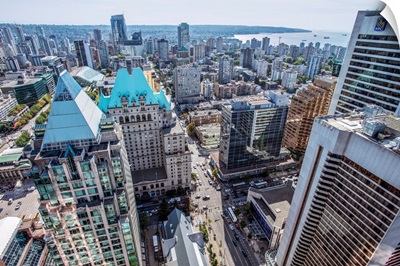 Aerial View Of Downtown Vancouver, British Columbia, Canada