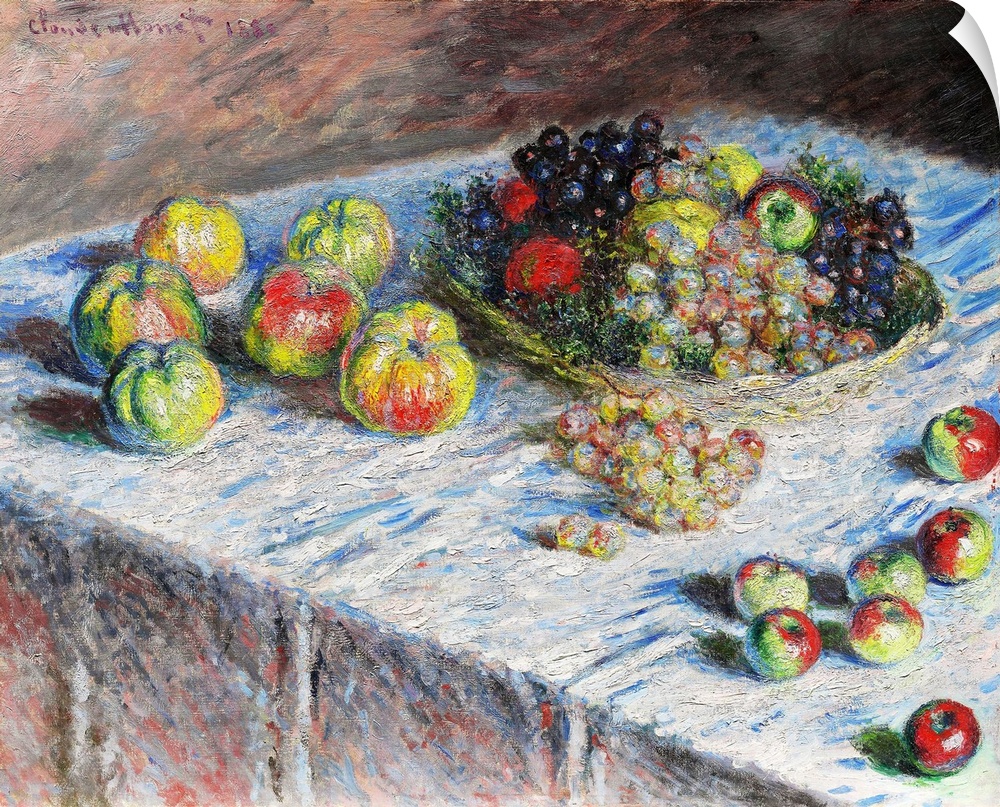 Claude Monet probably painted this and other still lifes in 1879 - 80, knowing that they would be more readily marketable ...