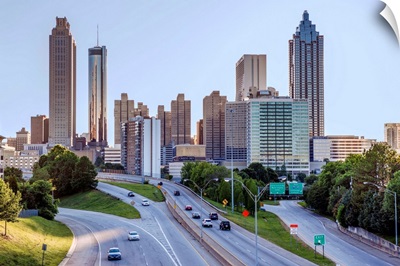 Atlanta City Skyline From The East Side, Georgia