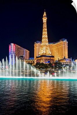 Bellagio Water Show, Eiffel Tower, Las Vegas