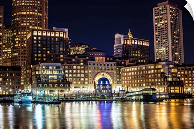 Boston Marina at Night