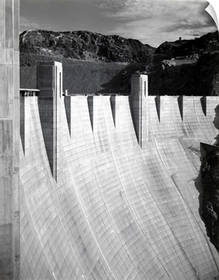 Boulder Dam, 1942, Vertical Close-Up Of Section Of The Dam