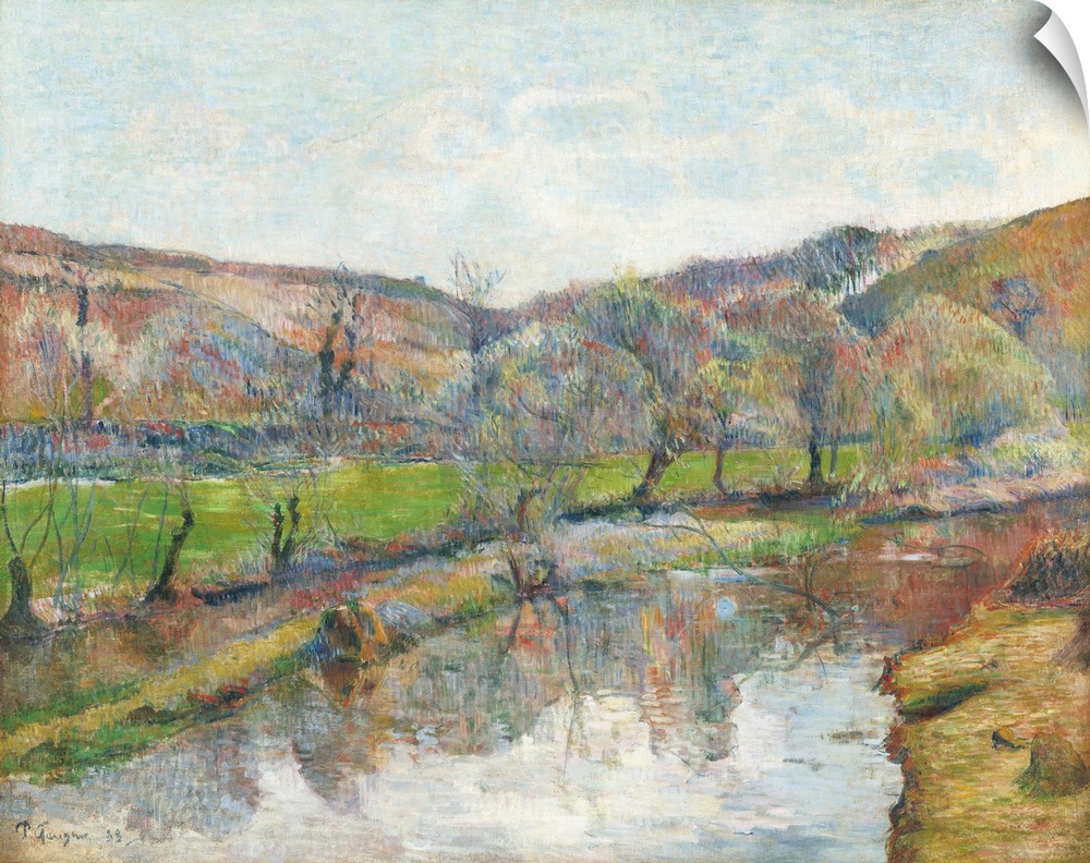 Brittany Landscape (1888) by Paul Gauguin.