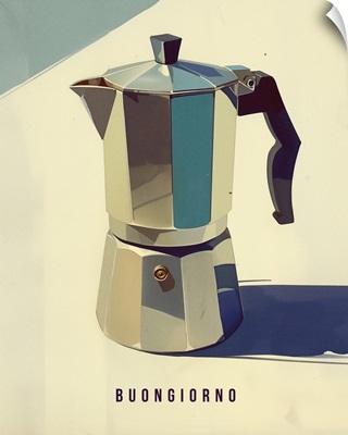 Buongiorno - Retro Italian Coffee Advertising Poster