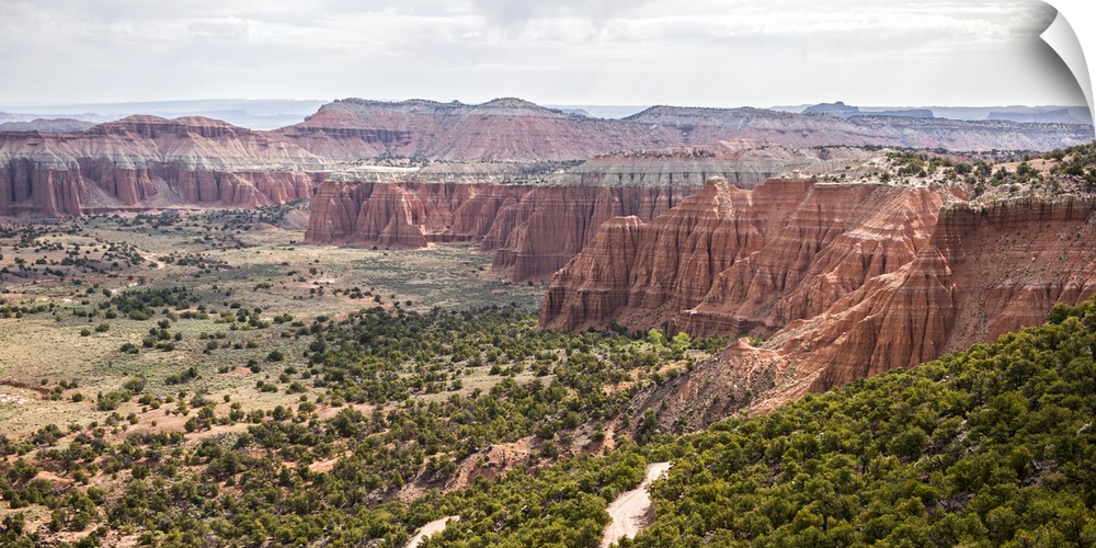 Cliffs of the Waterpocket Fold are located at the Capitol Reef National Park in Utah.