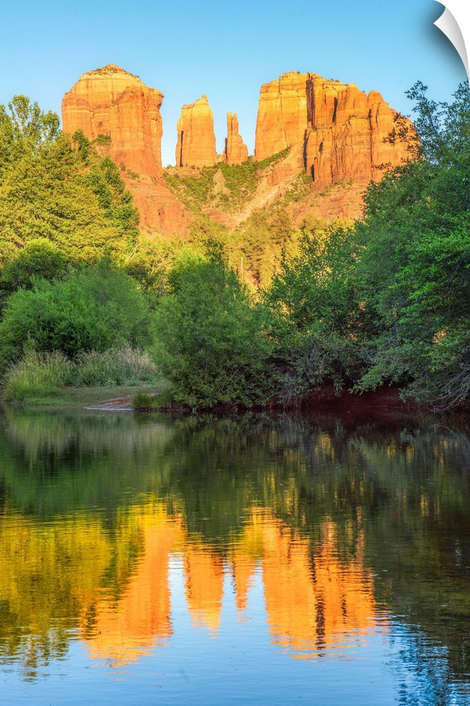 View from Baldwin Trail of Cathedral Rock In Sedona, Arizona.