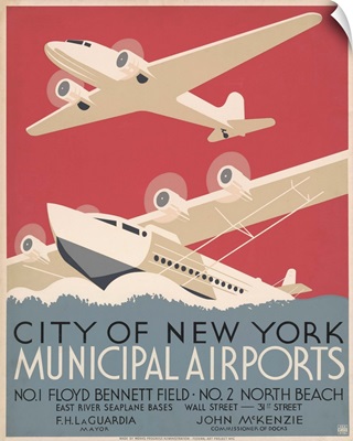 City of New York Municipal Airports - WPA Poster