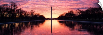Dramatic Sunset over the Washington Monument, Washington DC