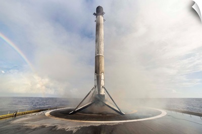 Es'hail-2 Mission, Falcon 9's First Stage Landed On The Droneship