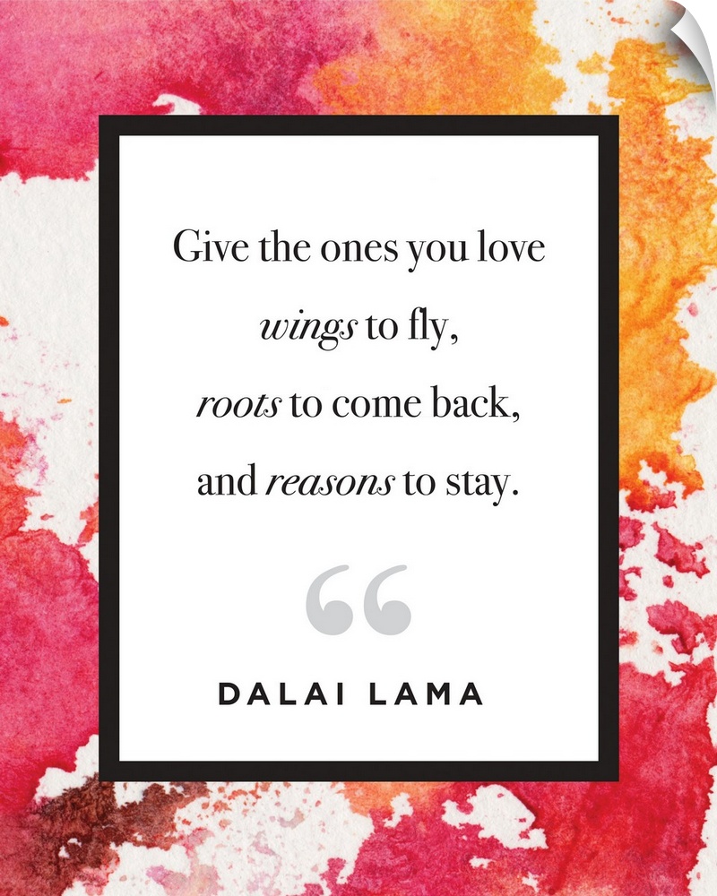 Family Quotes - Dalai Lama Watercolor
