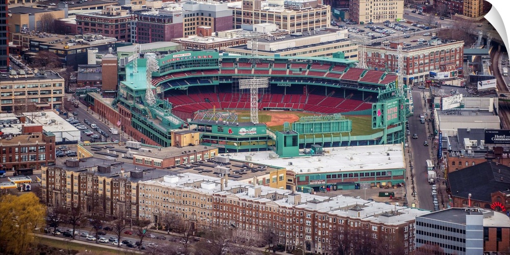 View of Boston's Fenway Park.