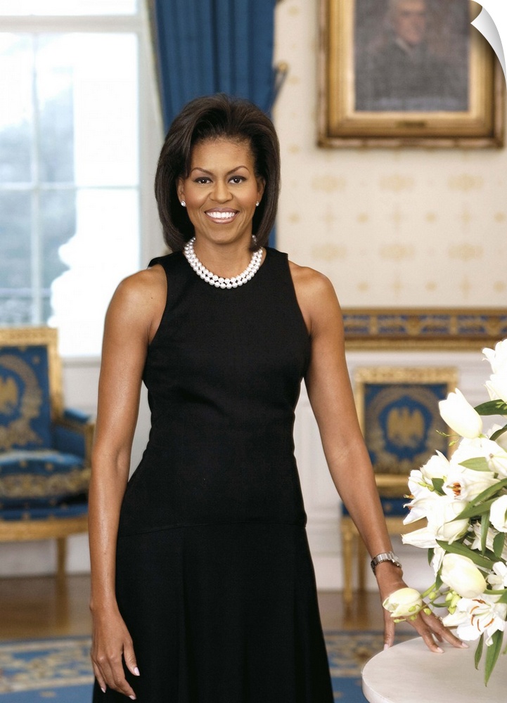 First Lady Michelle Obama, official portrait. Library of Congress, Prints and Photographs Division.