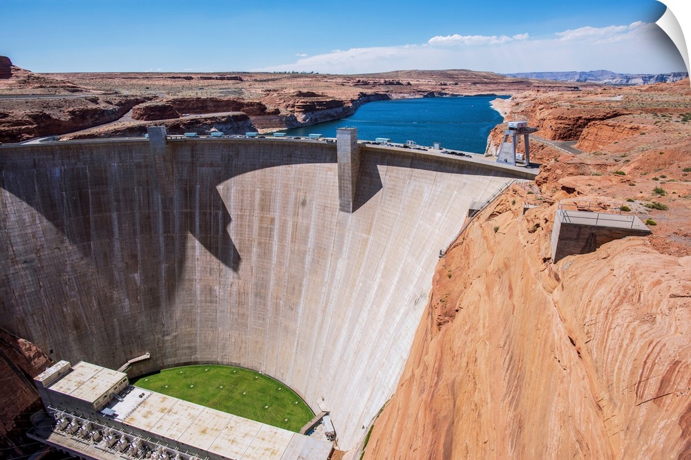 Glen Canyon Dam is a concrete arch-gravity dam on the Colorado River in northern Arizona, United States, near the town of ...